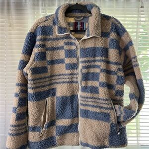 Urban Outfitters Sherpa Zip Up Jacket